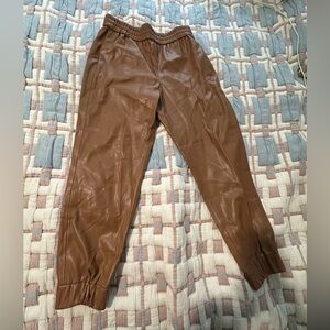 Alice + Olivia faux leather pants/joggers